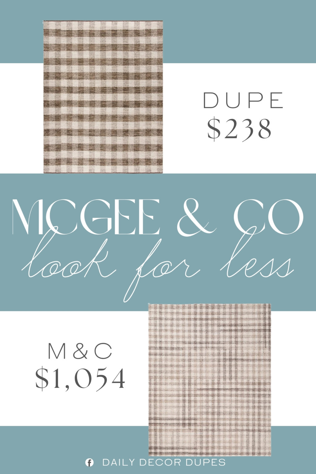 McGee & Co Walter Hand-Tufted Wool Rug Dupe. Due to the Handmade weaving technique used to make this item, the final dimensions of the rug may vary slightly.