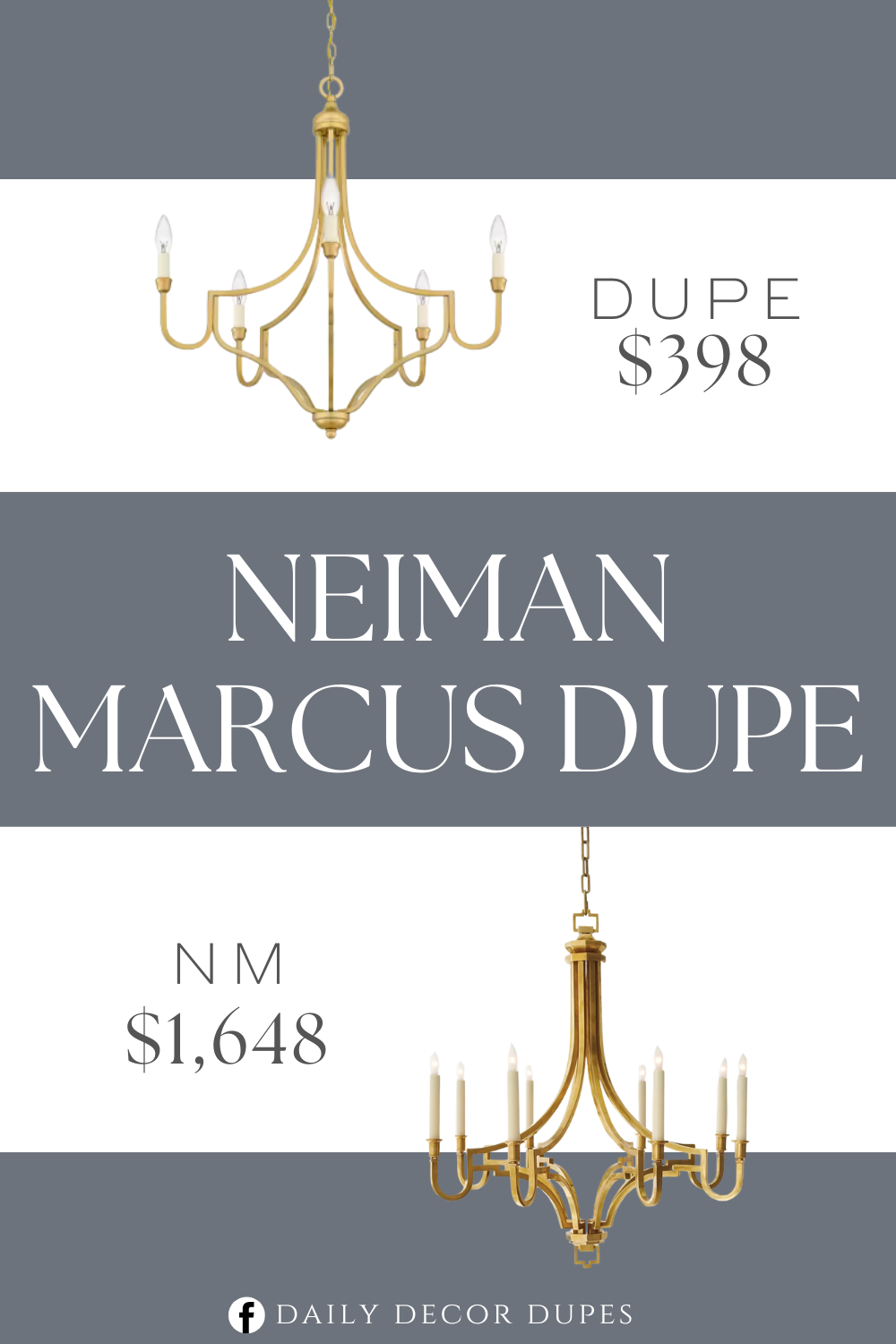 Neiman Marcus Mykonos Medium Chandelier Dupe. Durable steel fixture ensures long-lasting use. Traditional design adds a classic charm to your decor.