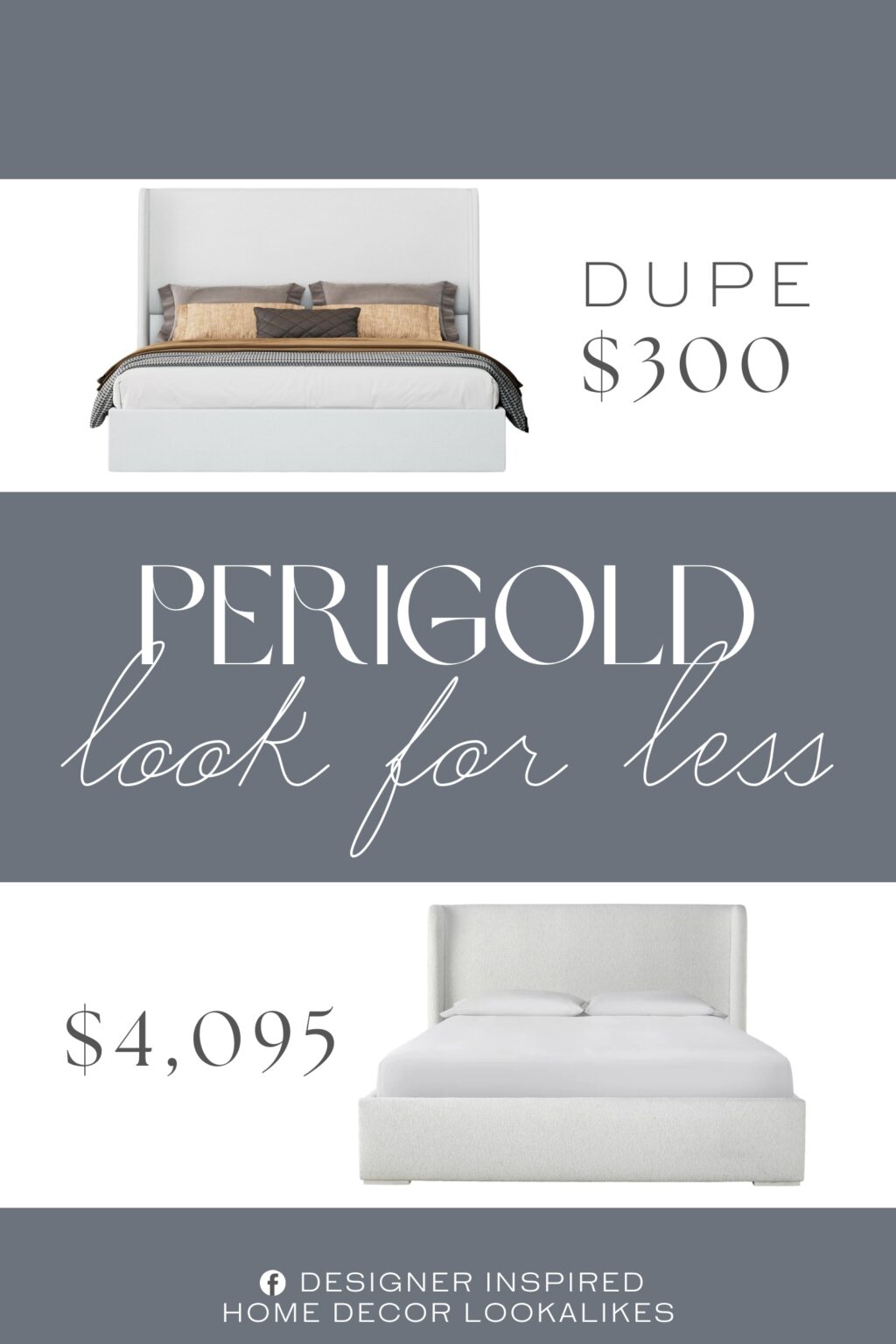 Perigold Restore Upholstered Panel Bed Dupe. The sturdy steel frame and wood slats provide strong support to keep your mattress stable.