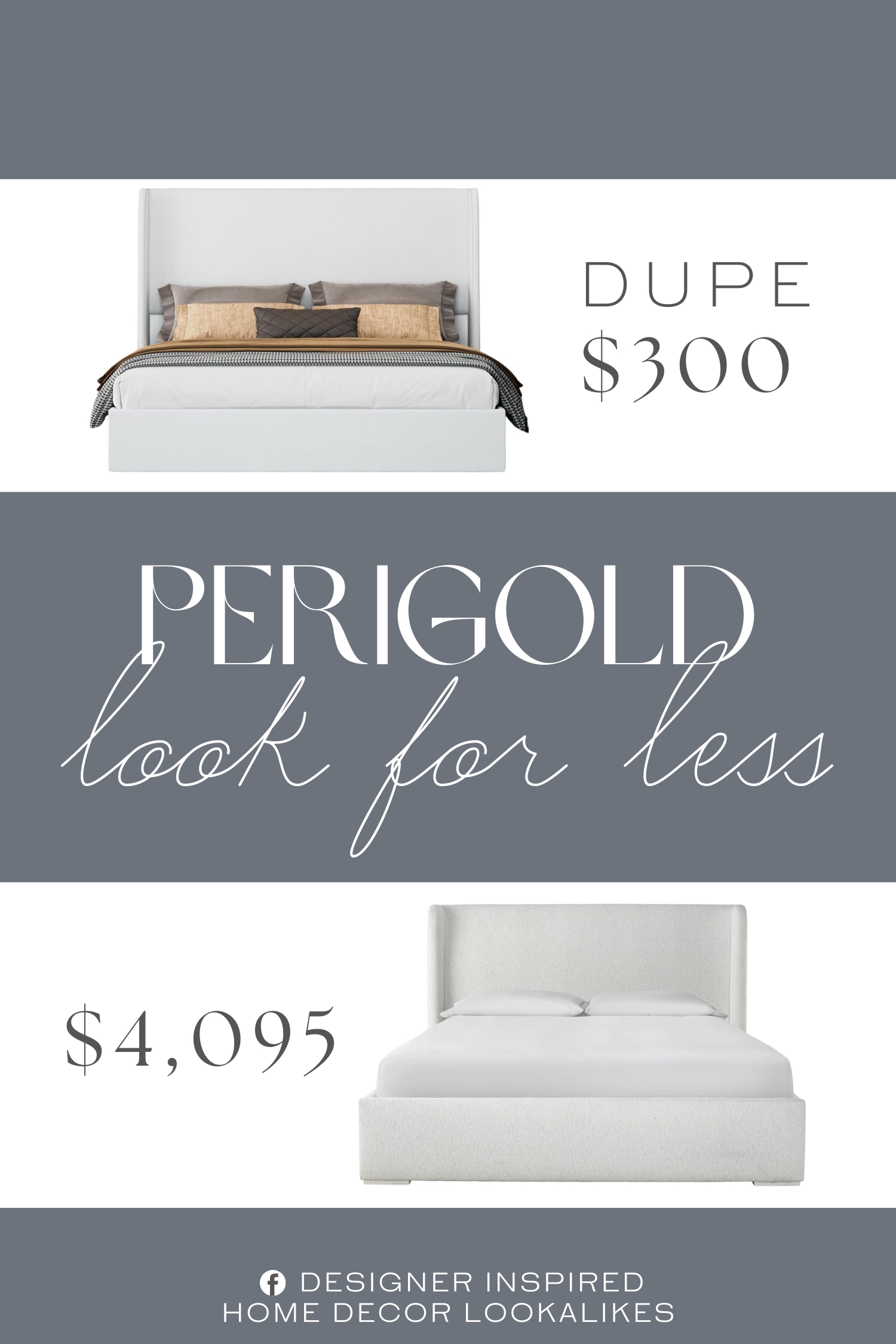 Perigold Restore Upholstered Panel Bed Dupe. The sturdy steel frame and wood slats provide strong support to keep your mattress stable.