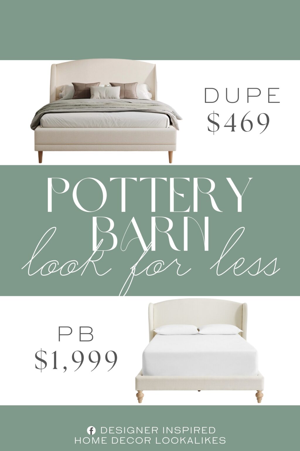Pottery Barn Augusta Upholstered Platform Bed Dupe. This bed combines contemporary design with classic luxury, offering a perfect centerpiece for modern bedrooms.