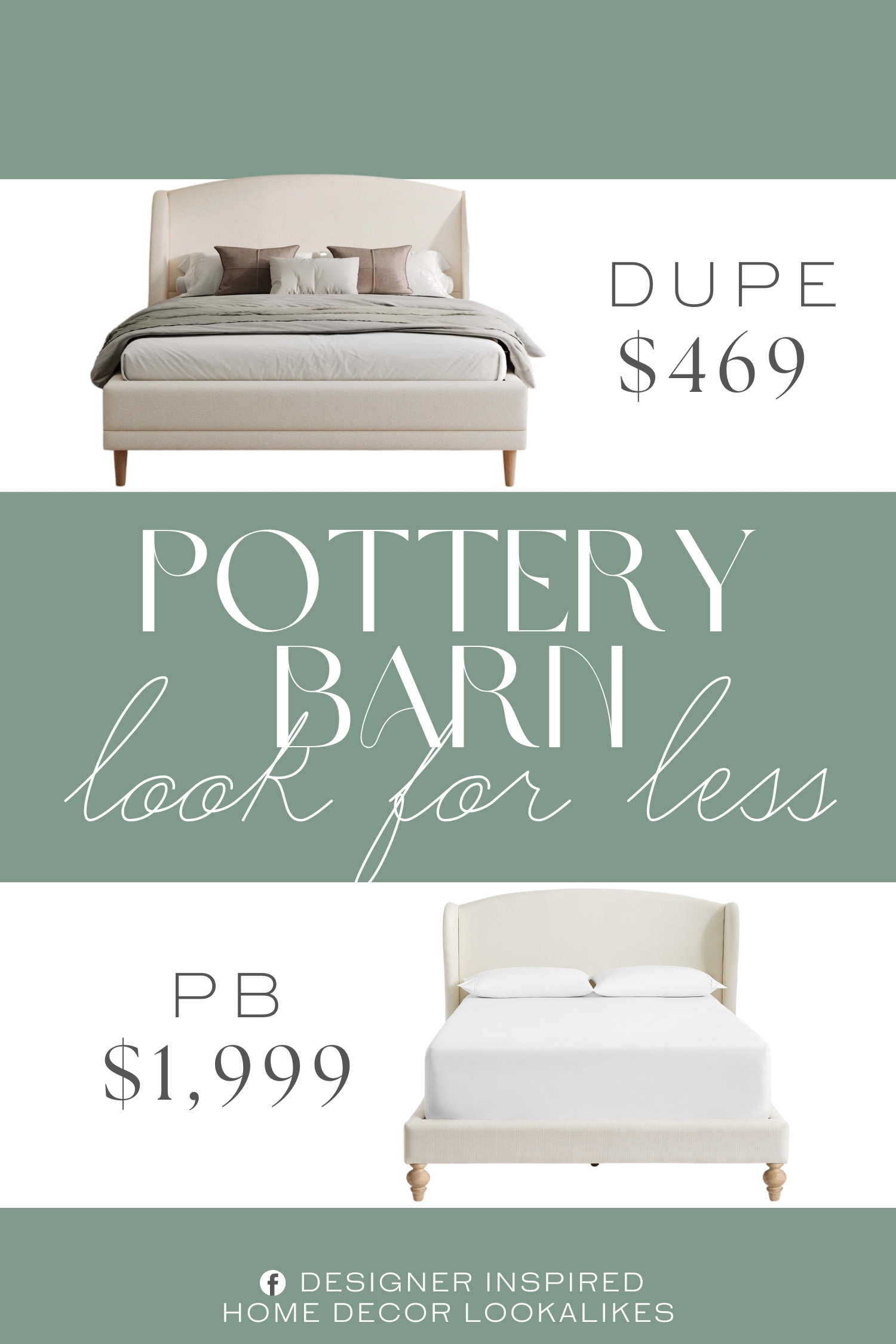 Pottery Barn Augusta Upholstered Platform Bed Dupe. This bed combines contemporary design with classic luxury, offering a perfect centerpiece for modern bedrooms.