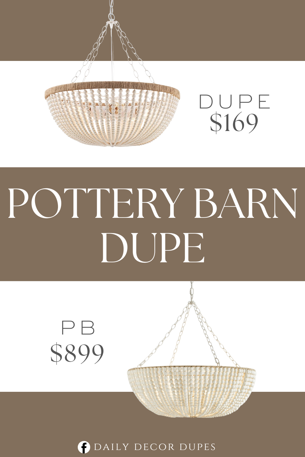 Pottery Barn Bristol Wood Bead Chandelier Dupe. This boho chandelier light fixture made of oak white wood bead (>1000 PCS) and hemp rope, bringing eye catching and Bohemia feelings to your room.