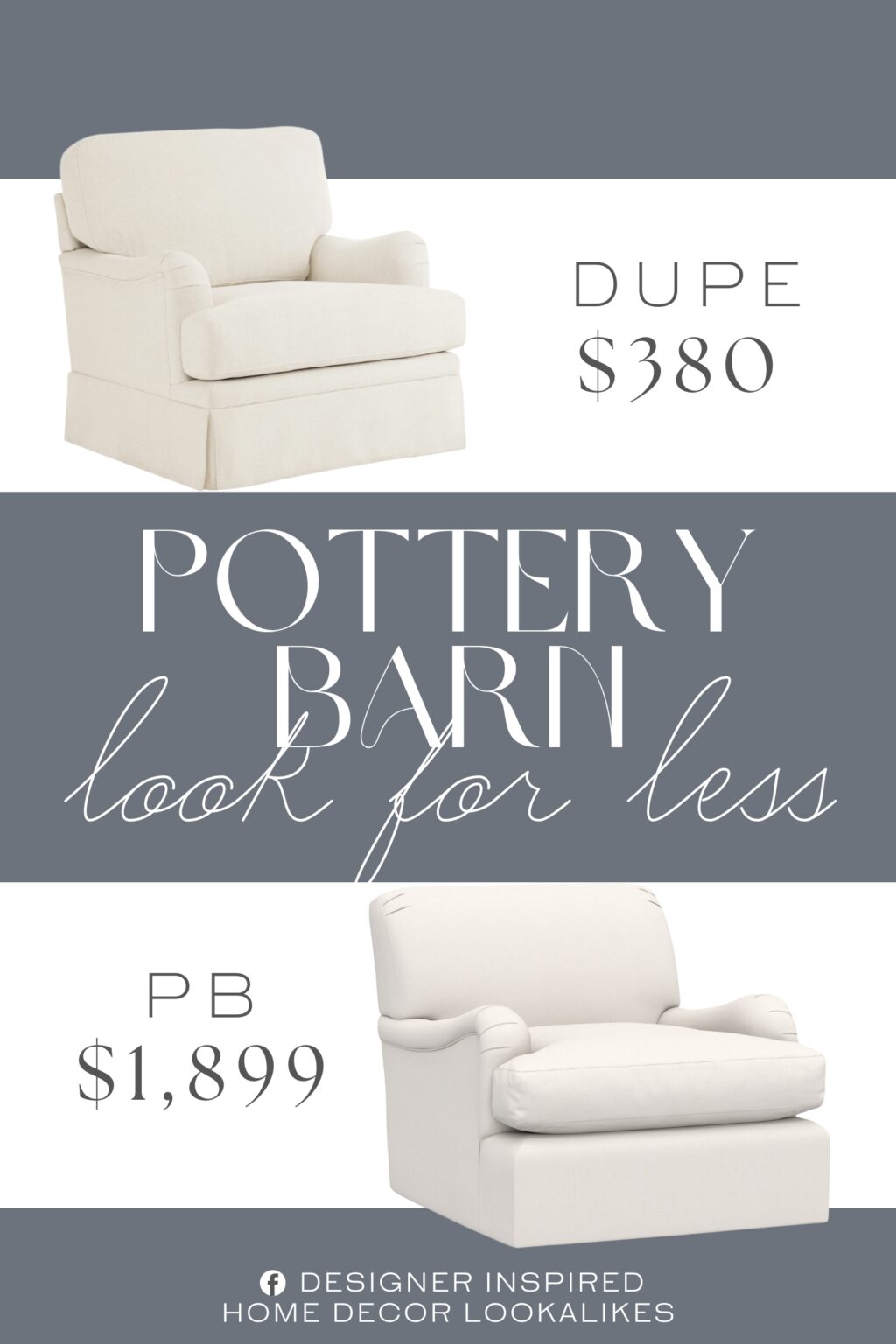 Pottery Barn Carlisle Tightback Swivel Chair Dupe. It's crafted with a solid and engineered wood frame, providing a balanced structure that’s wrapped in linen upholstery.