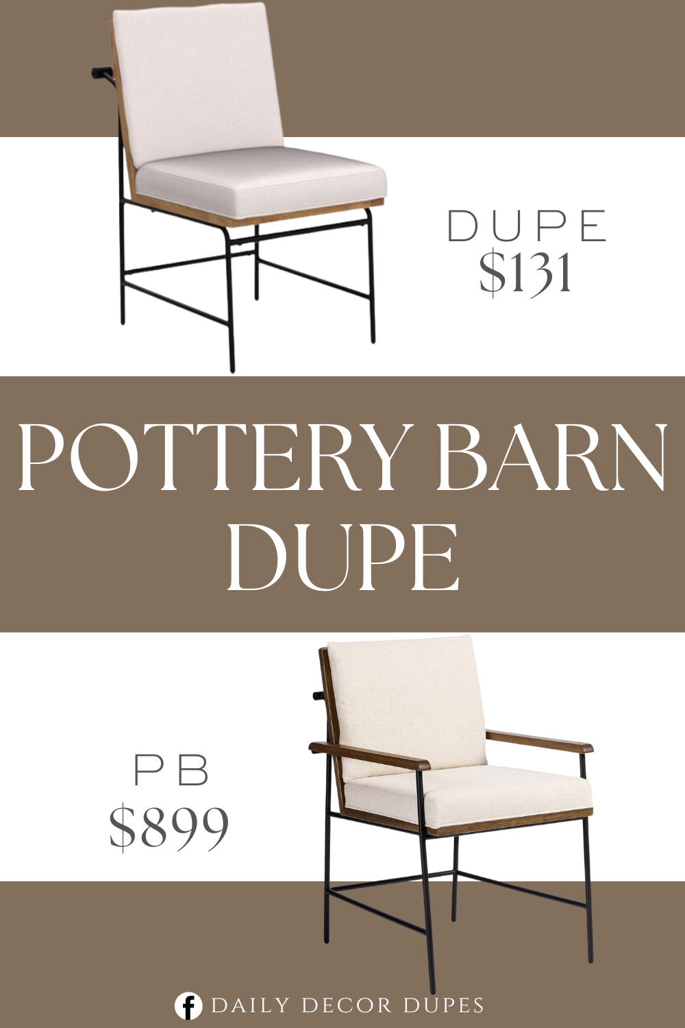 Pottery Barn Carter Upholstered Dining Armchair Dupe. Material: fur, neoprene, suede, Wood Metal. Foam Seat Material Type. Wood Frame Material.