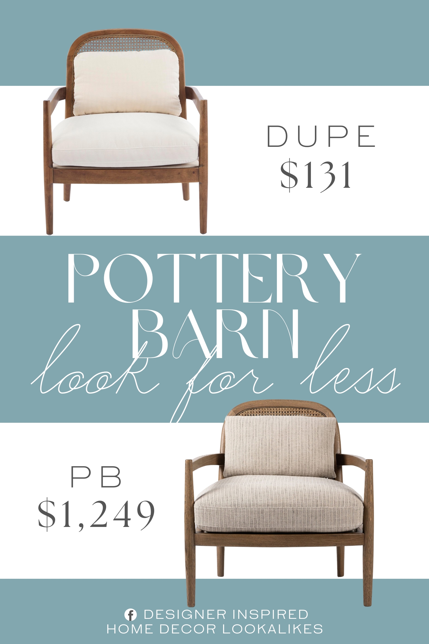 Pottery Barn Echo Cane Chair Dupe. The robust wooden armchair frame guarantees stability and durability, while the rattan backrest combines decorative appeal and strength, ensuring a reliable and stylish seating experience that lasts for years.