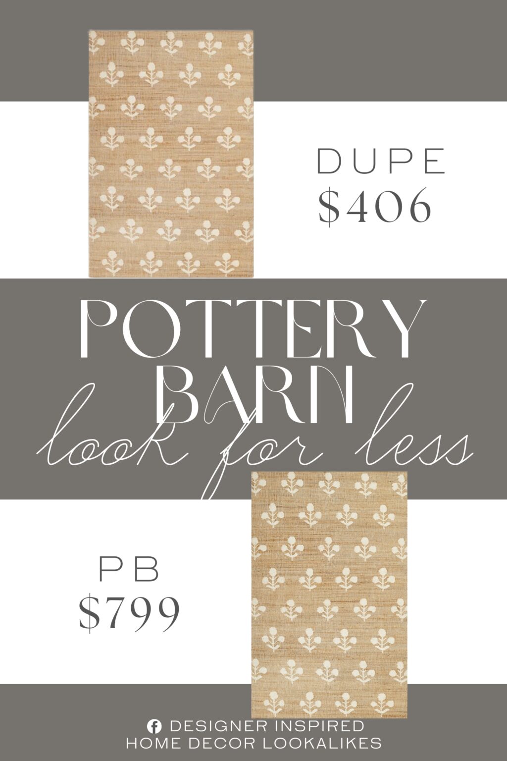 Pottery Barn Erin Gates Handwoven Wool Jute Rug Dupe. Each rug is hand-woven with jute and wool fibers, giving them impeccable quality and natural base coloring due to the organic quality of the jute.