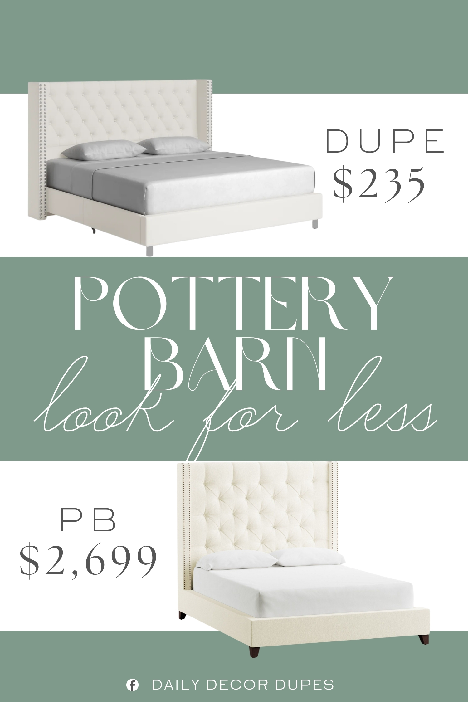 Pottery Barn Harper Tufted Upholstered Bed Dupe. Constructed with kiln-dried solid and engineered wood for reliable strength and long-term durability.