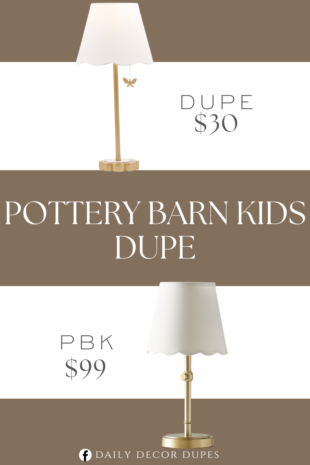 Pottery Barn Kids Amelia Adjustable Table Lamp Dupe. Removable hardback scalloped shade, butterfly accent, gold tone finish, floral base, ETL listed, set of 2. Pull Cord. lamp: 10in D x 21in H, 5ft cord length.