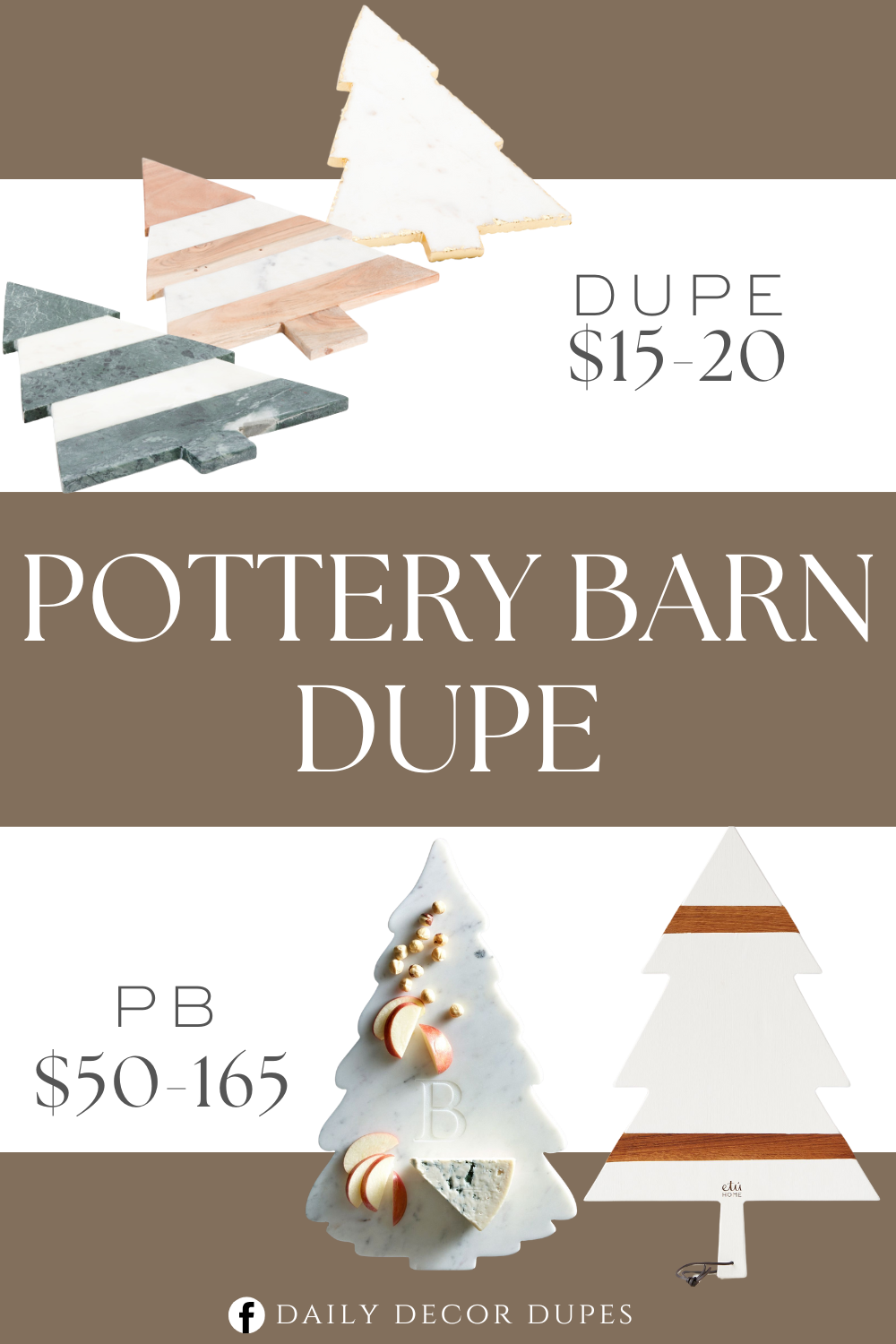 Pottery Barn Marble Cheese Board Dupes. Christmas tree design, gold foil accent, non slip feet. Wipe clean only, christmas tree design, foam feet. Made from marble/wood. Striped pattern, holiday theme.