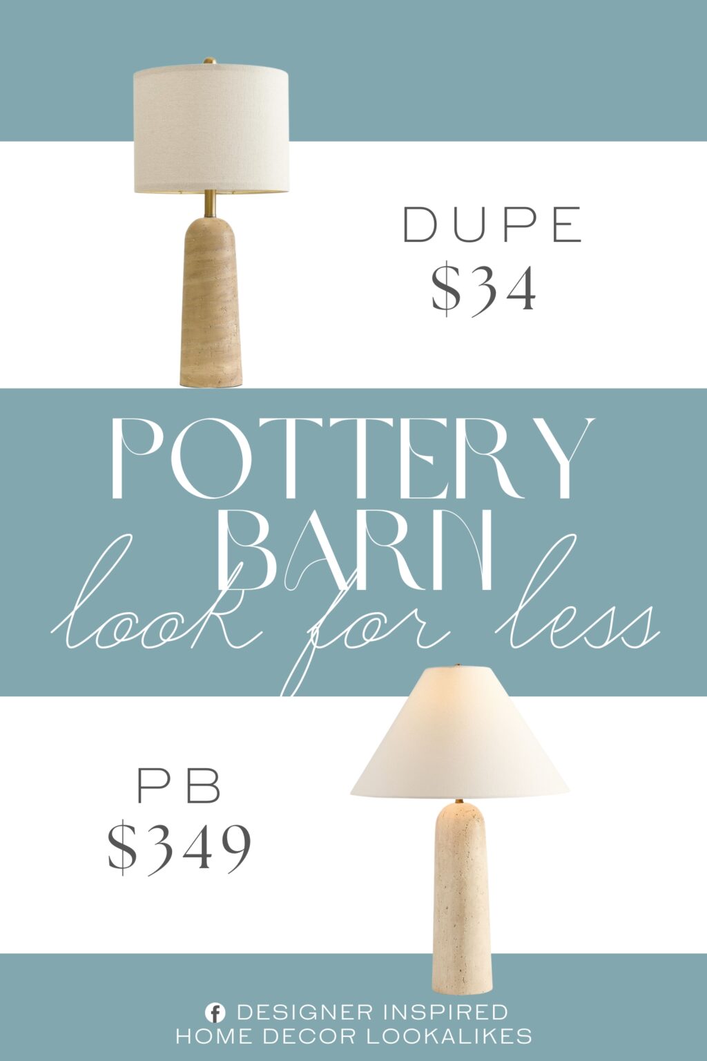 Pottery Barn Marlo Marble Table Lamp Dupe. Made from durable yet lightweight resin, this nightstand lamp is designed for everyday use. It’s easy to move, effortless to clean, and gives you the look of natural stone without the maintenance.
