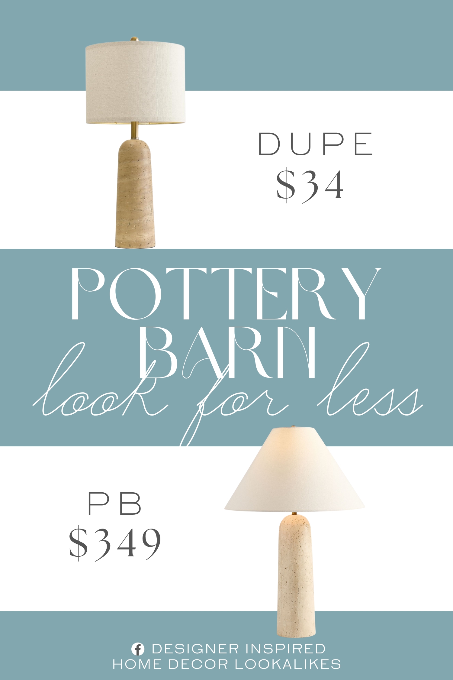 Pottery Barn Marlo Marble Table Lamp Dupe. Made from durable yet lightweight resin, this nightstand lamp is designed for everyday use. It’s easy to move, effortless to clean, and gives you the look of natural stone without the maintenance.