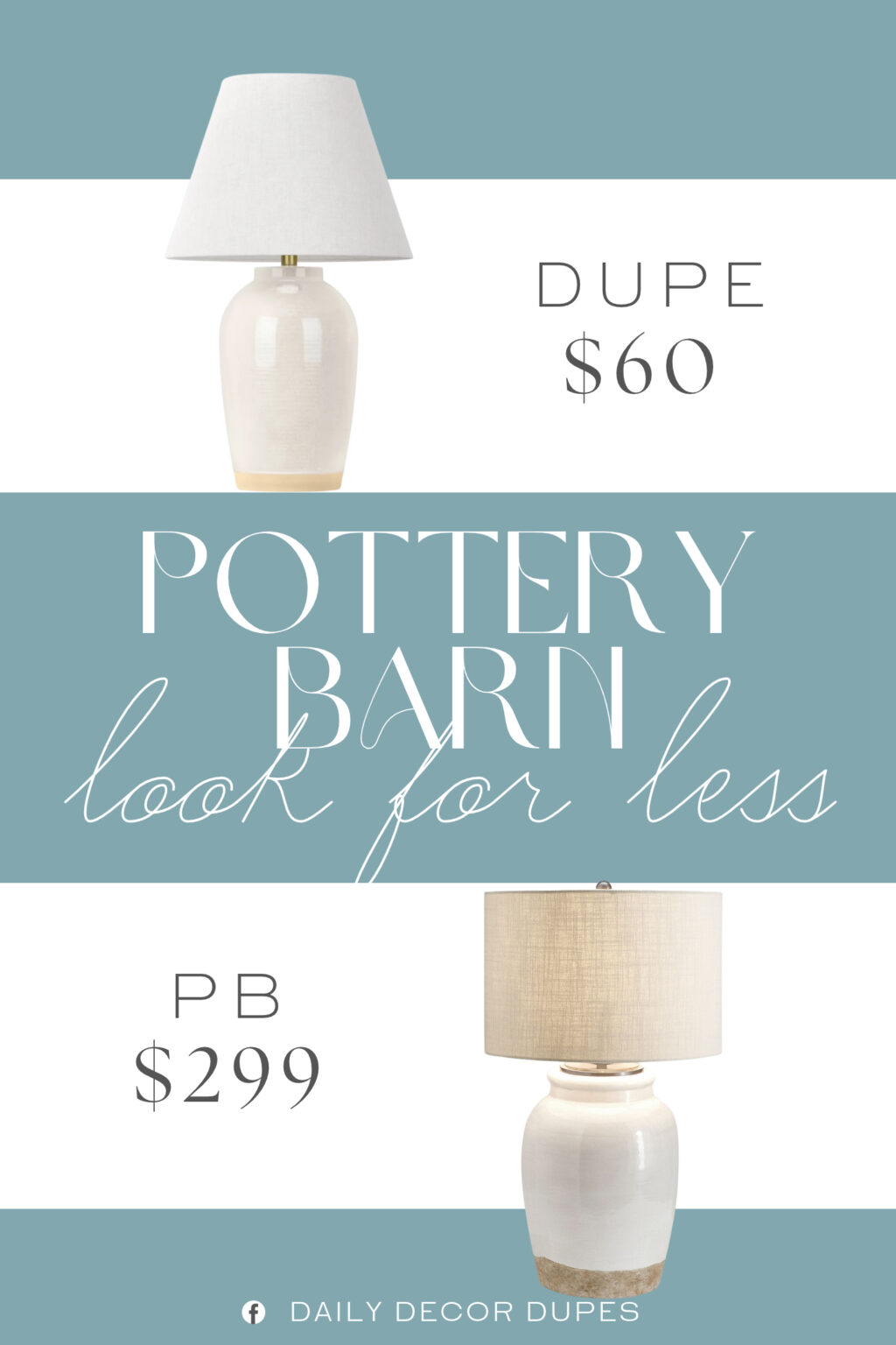 Pottery Barn Miller Ceramic Table Lamp Dupe. Lighting Shade Material: Linen. Lighting Body Material: Ceramic.