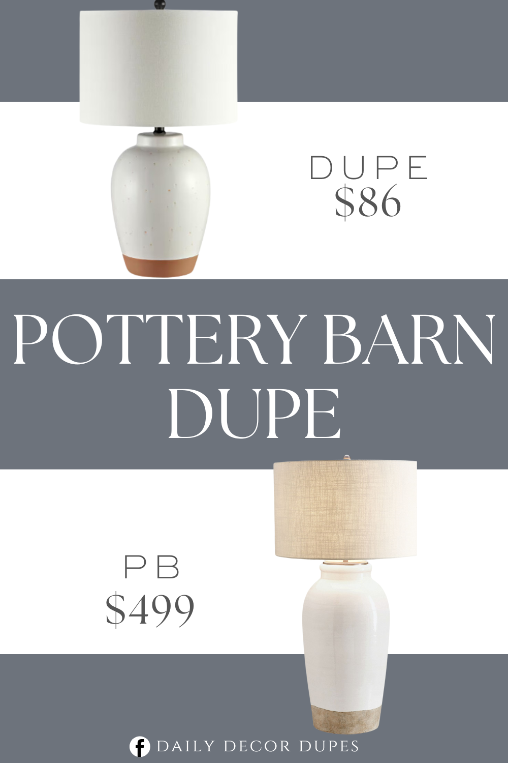 Pottery Barn Miller Ceramic Table Lamp Dupe. Crafted with ceramic/iron. Finished in ivory Shade material: 100% cotton. Decorative modern aesthetic table lamp. White drum shade.