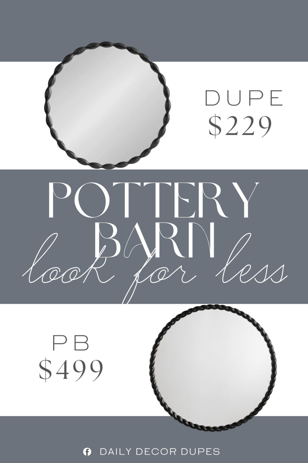 Pottery Barn Newport Round Mirror Dupe. The lovely shape of this beautiful mirror is complemented by the sand-cast aluminum frame, making a formal statement on any wall throughout your home.