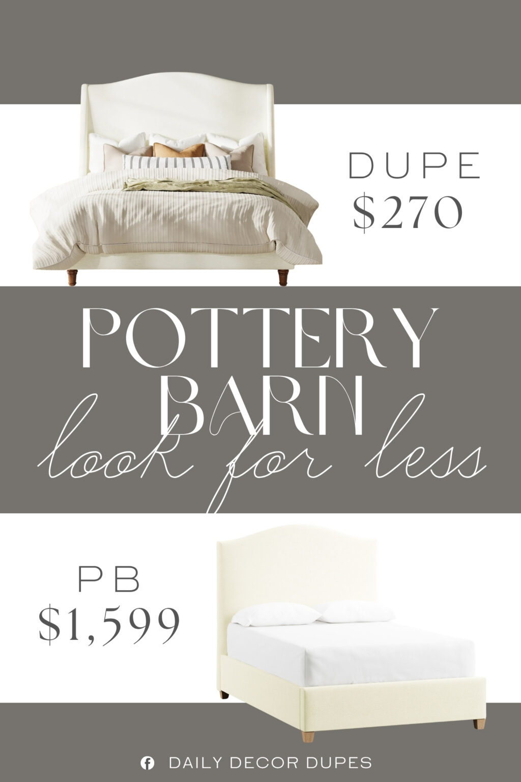 Pottery Barn Raleigh Curved Upholstered Bed Dupe. Crafted from uniquely designed solid wood, these legs provide exceptional stability and impressive weight capacity