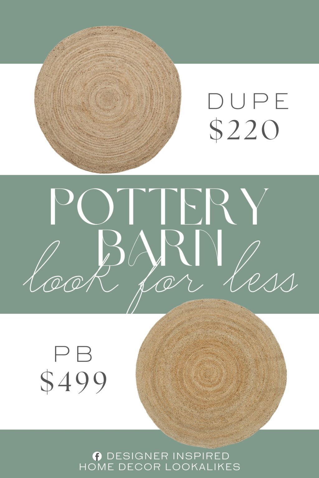 Pottery Barn Round Braided Jute Rug Dupe. Rug fiber: 100% jute Hand or machine made: Handmade