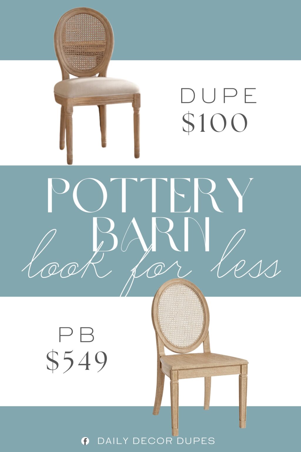 Pottery Barn Sausalito Dining Chair Dupe. Features a solid wood frame with an antique painted finish, adding a touch of sophistication to any space. High quality material, stable and durable, can be used for a long time.