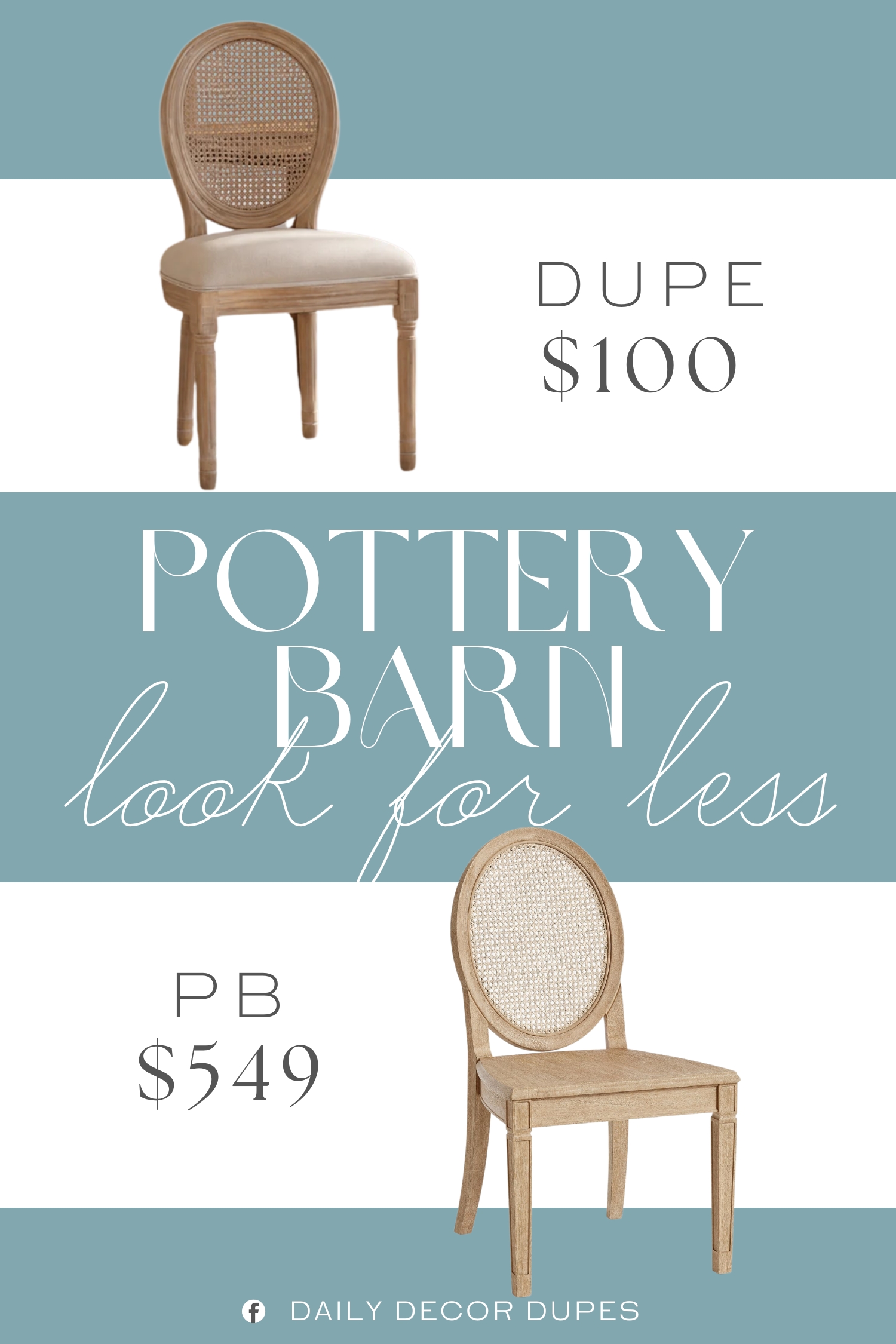 Pottery Barn Sausalito Dining Chair Dupe. Features a solid wood frame with an antique painted finish, adding a touch of sophistication to any space. High quality material, stable and durable, can be used for a long time.