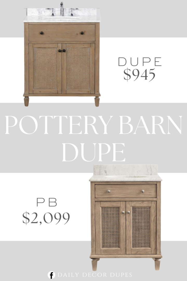 Pottery Barn Bathroom Vanity Dupe
