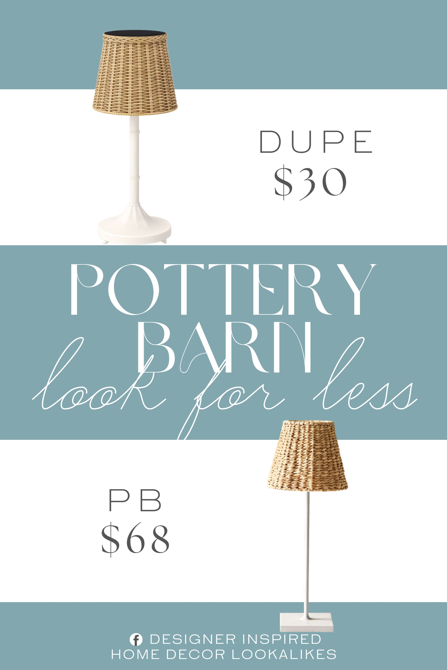 Pottery Barn Zafferano Wicker Shade For Poldina Lights Dupe. Crafted from plastic, this lantern accent table lamp showcases a rattan-like woven tapered empire shade with an integrated LED bulb and features a slender pole extending from a domed circular base.