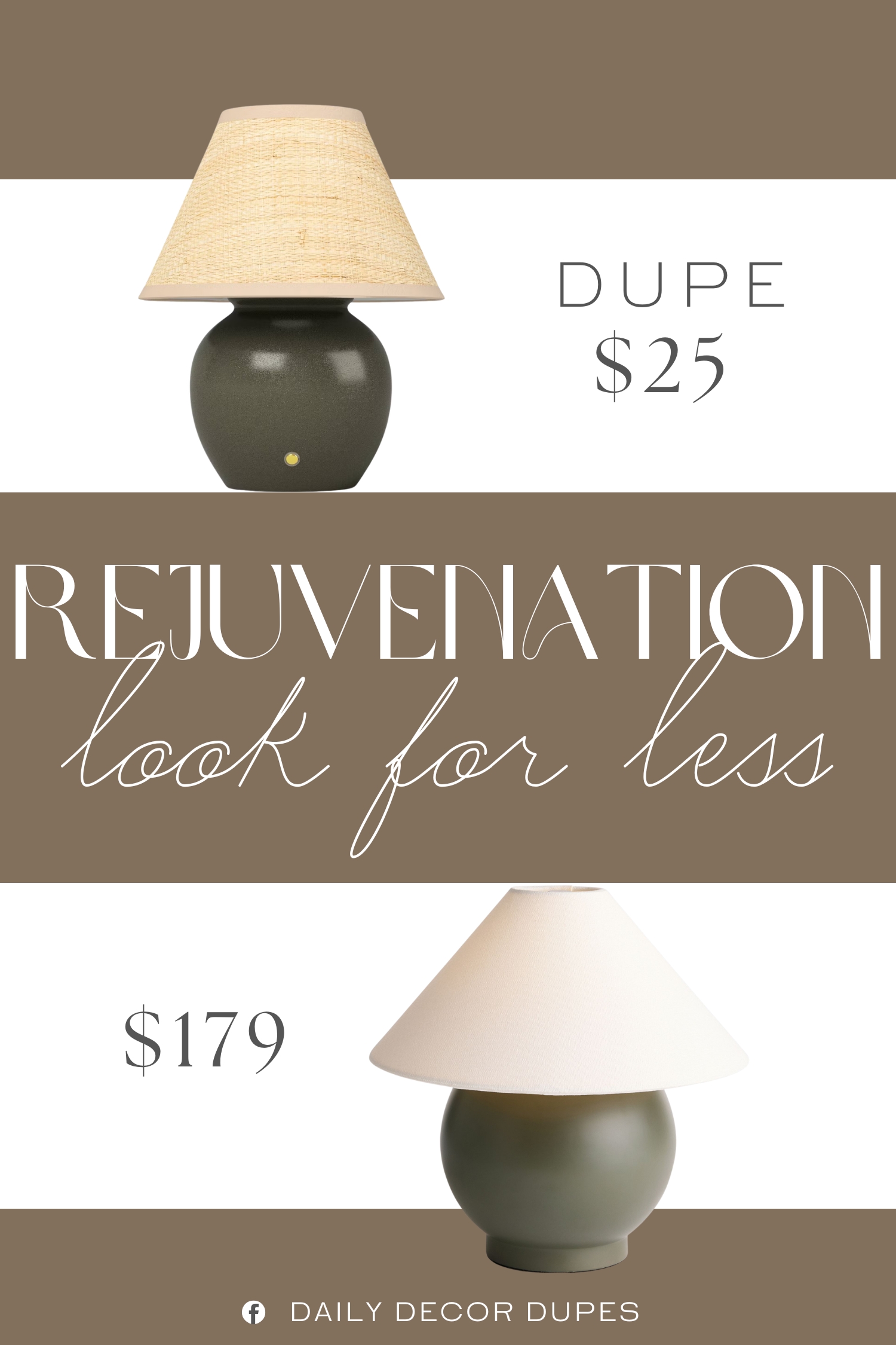 Rejuvenation Ryland LED Table Lamp Dupe. This accent lamp showcases a globular base in matte ceramic topped off with a woven rattan-like modified drum shade that diffuses light softly, creating a warm and inviting glow.