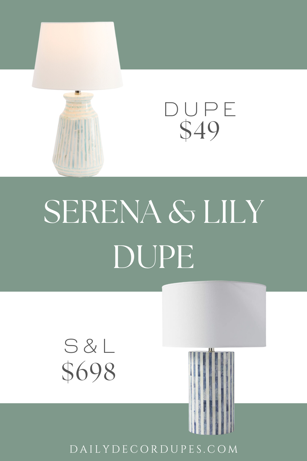 Serena & Lily Bar Harbor Bone Inlay Table Lamp Dupe. Mosaic base and removable hardback shade. Has on/off switch. Lamp dimension 9in D x 19in H, 6ft cord length.