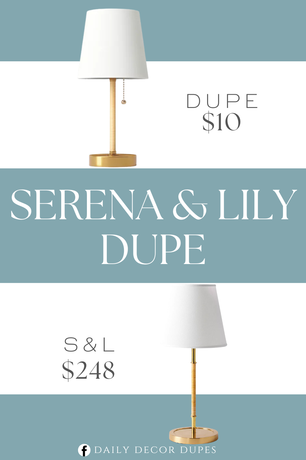 Serena & Lily Larkspur Petite Table Lamp Dupe. Mini rattan wrap stick table lamp in brass. Features a drum-shaped shade with round base. Iron body. 1-way light setting.