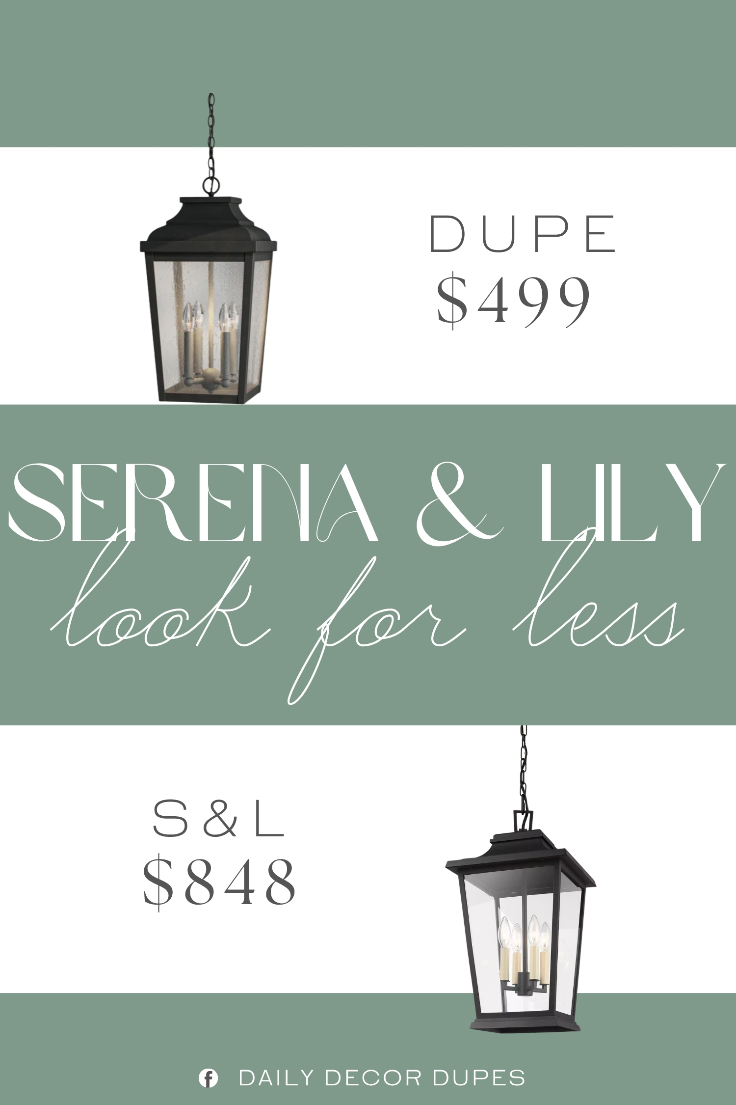 Serena & Lily Locke Outdoor Pendant Dupe. Crafted from metal and glass, this handsome lantern showcases four seeded-glass panels and a clean-lined frame that puts a contemporary twist on a classic design.
