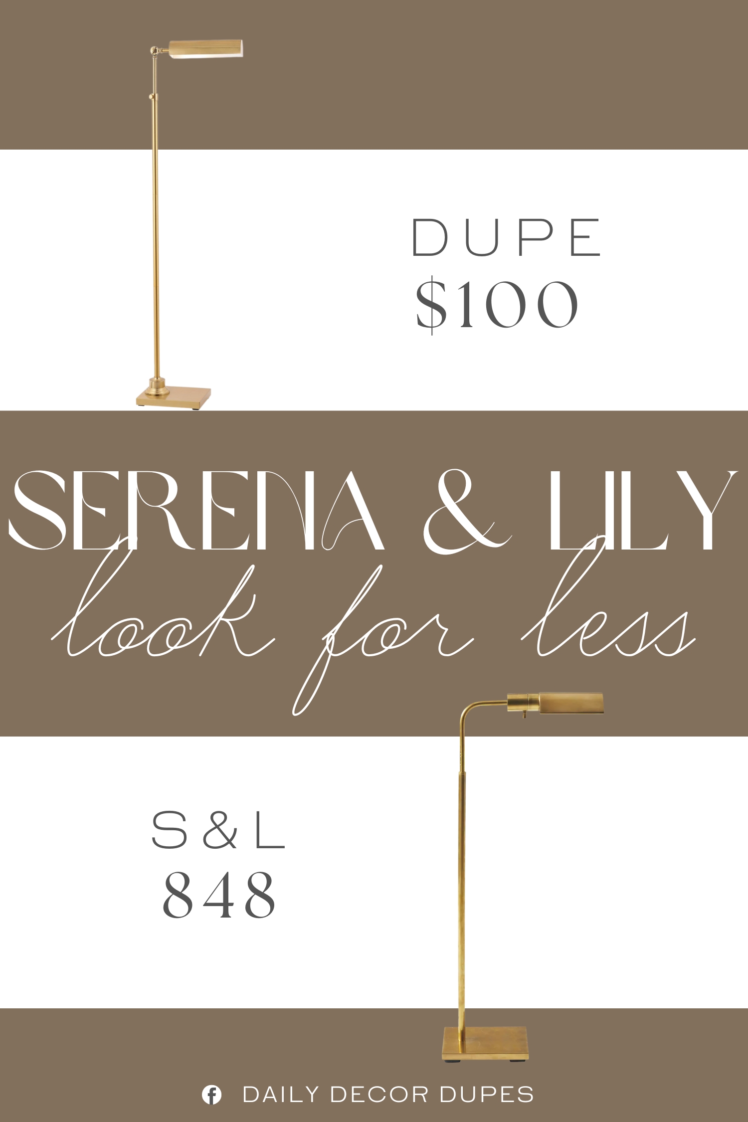 Serena & Lily Montford Floor Lamp Dupe. Crafted with a durable iron frame and 100% iron shade, ensuring long-lasting longevity.
