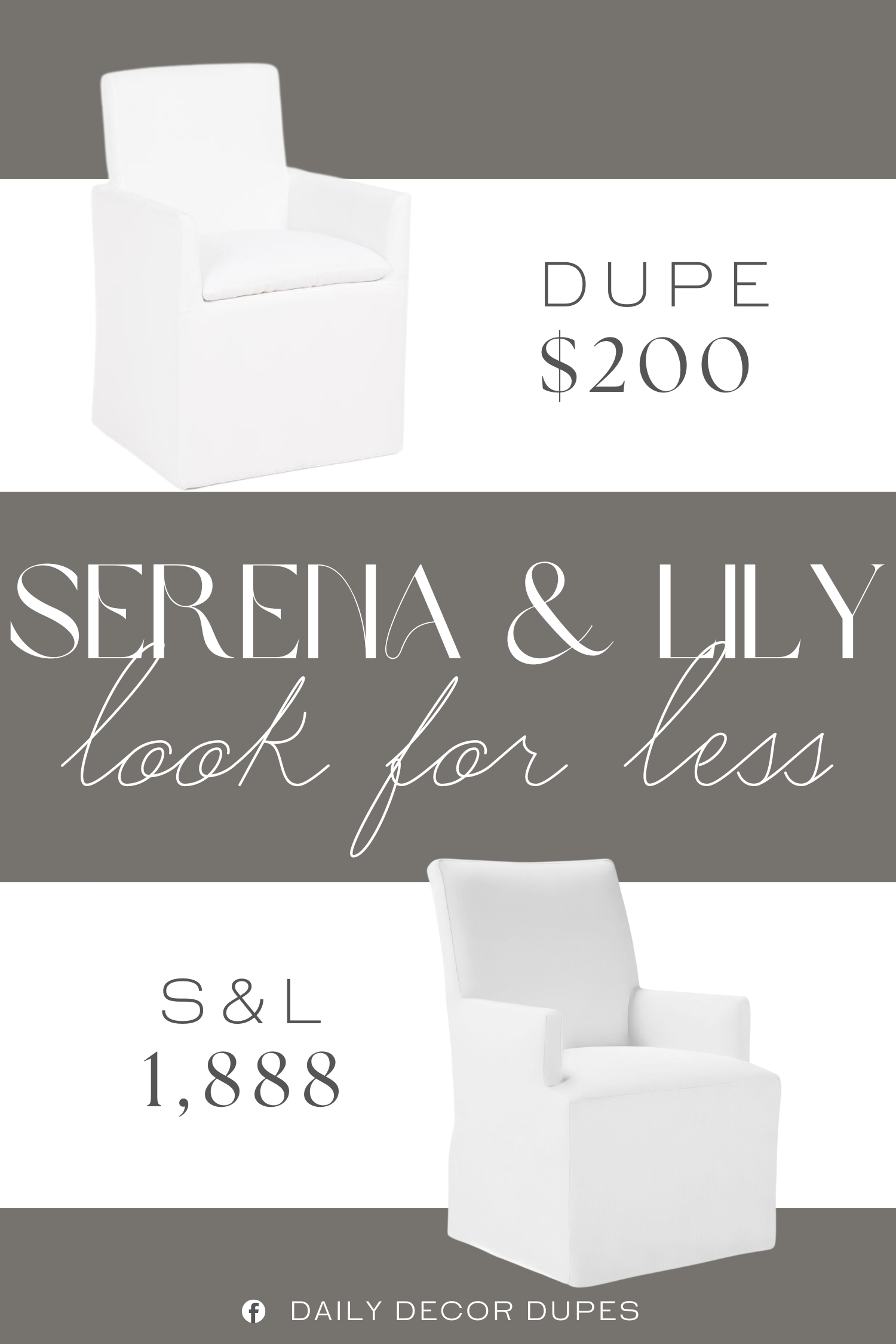 Serena & Lily Ross Armchair Dupe. cushioned back and seat, stain resistant. filled with polyurethane foam
