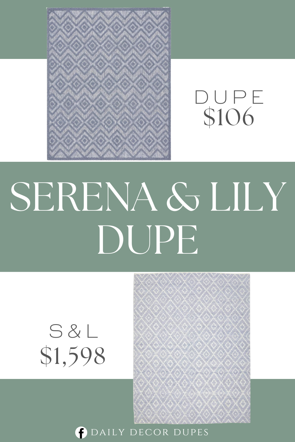 Serena & Lily Shasta 8X10 Rug Dupe. Machine-made from durable, easy-to-clean fibers, Versatile is great for high-traffic areas inside the home as well as all seasons spent outdoors.