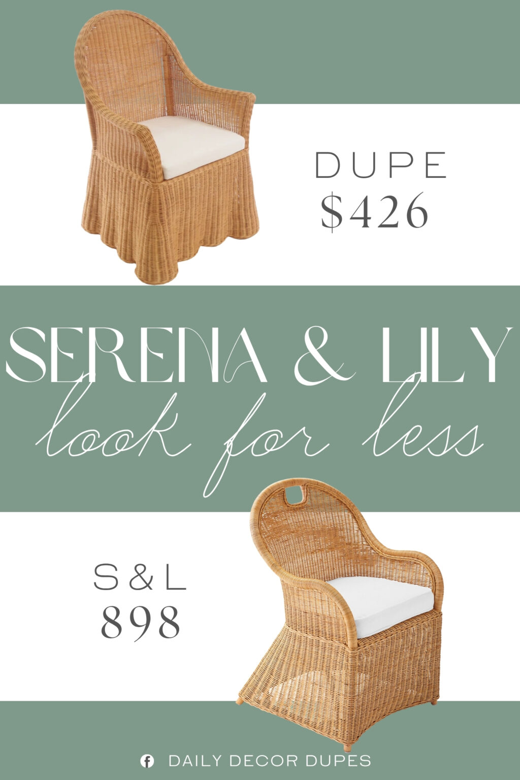 Serena & Lily Shore Dining Chair Dupe. This beautifully crafted chair is the perfect addition to any dining space, effortlessly blending with various interior styles.