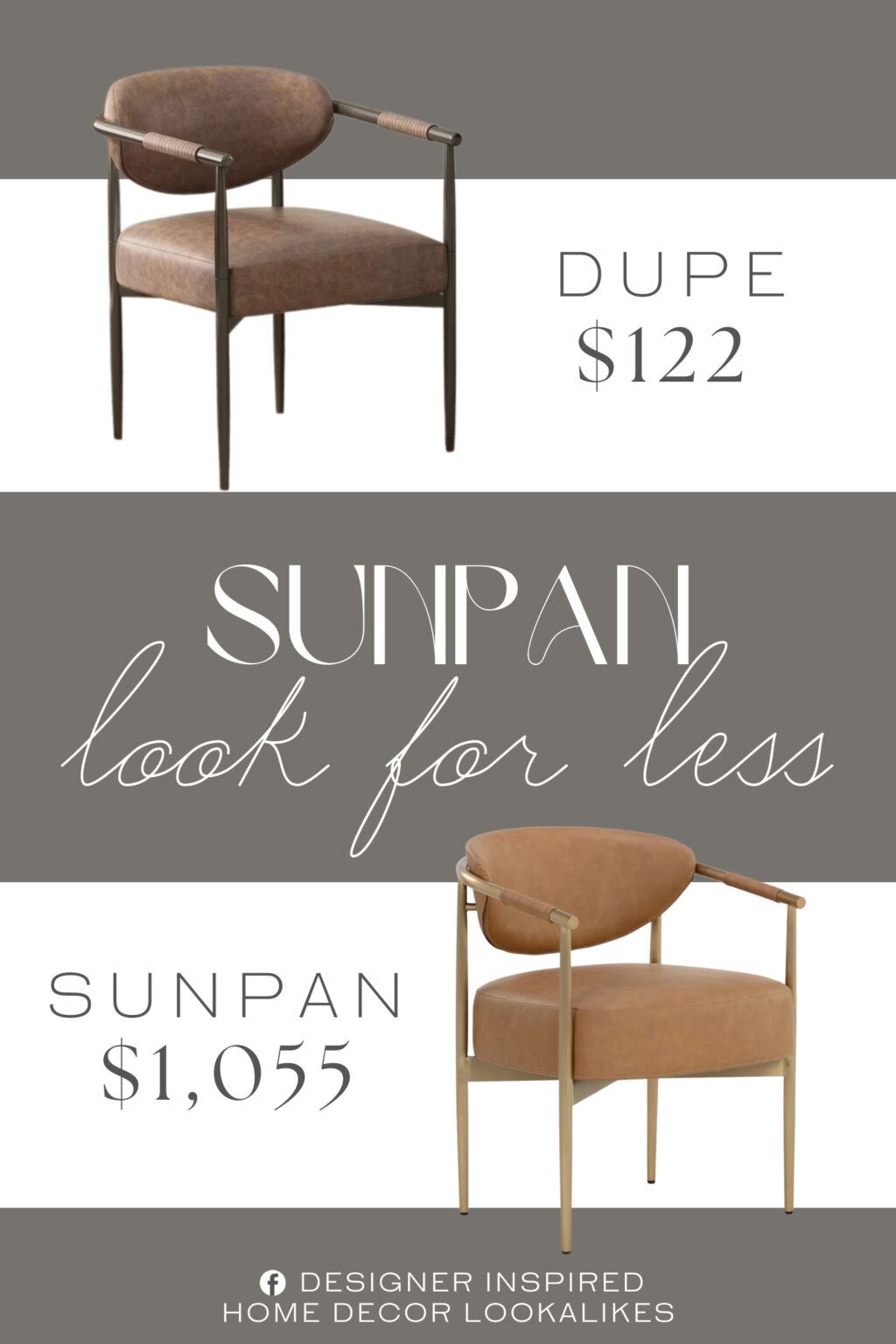 Sunpan Heloise Dining Armchair Dupe. It showcase a sleek iron frame with slim toothpick legs, blending elegance and durability to complement a variety of interiors.