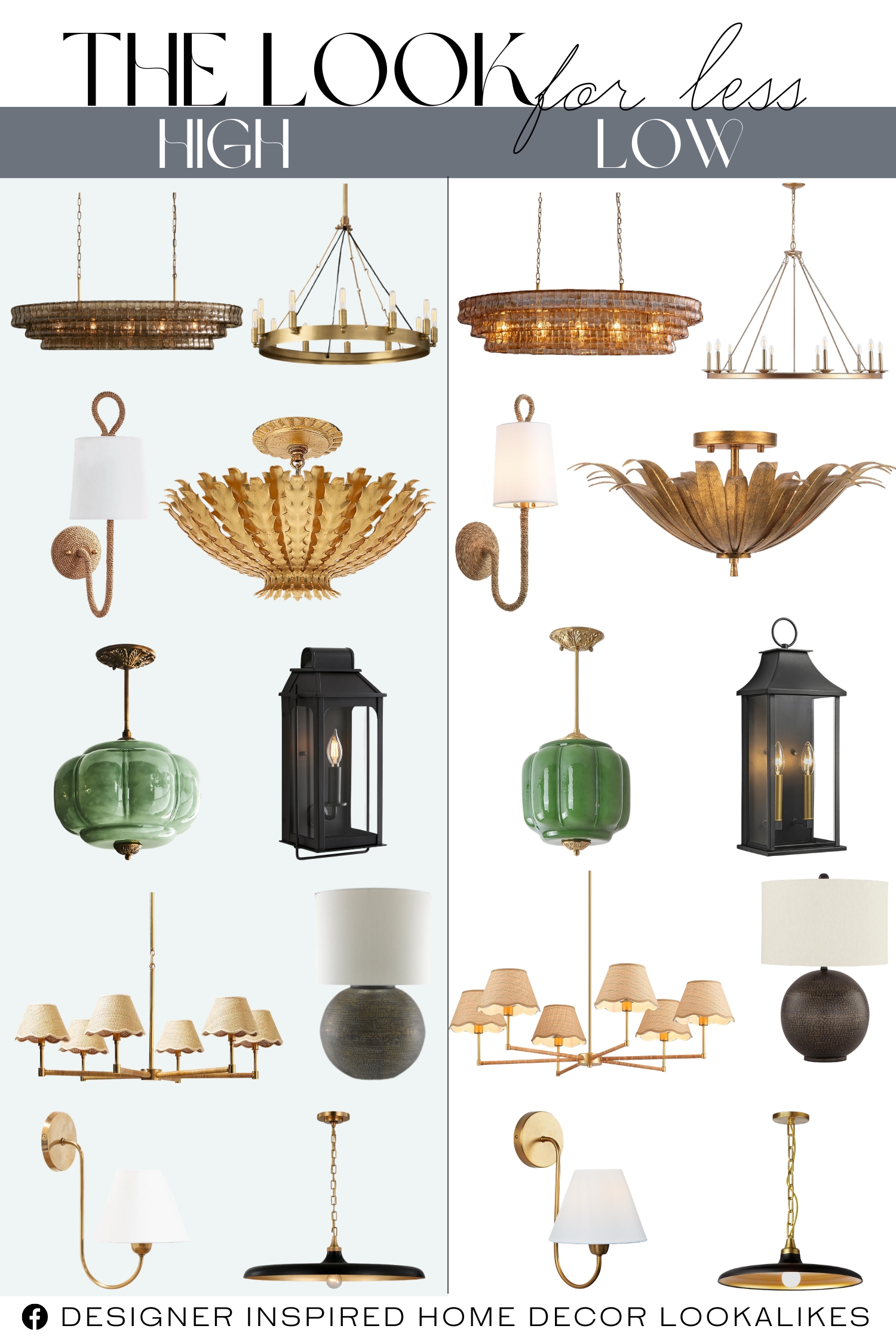 Top 10 Designer Lighting Dupes from Amazon