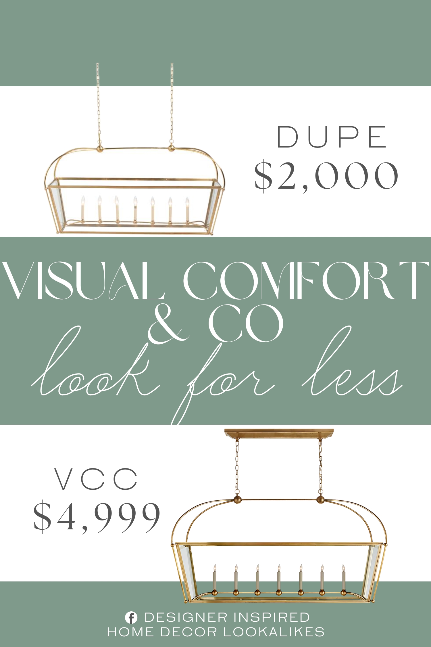 Visual Comfort & Co Riverside Large Linear Pendant Dupe. hard wiring required, hand rubbed finish, ETL listed. brass.