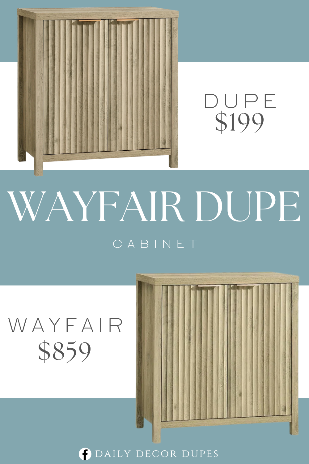 Wayfair Liesl Accent Cabinet Dupe. The fluted design features long and vertical indentations carved into the surface of the storage cabinet. The sideboard cabinet features adjustable shelves with 3 height options, each adjustable height differing by 2.7 inches. The main frame of the self-service buffet cabinet with storage is constructed from 1.4-inch thick MDF, providing a sturdy foundation capable of supporting up to 50 pounds of weight without warping over time.