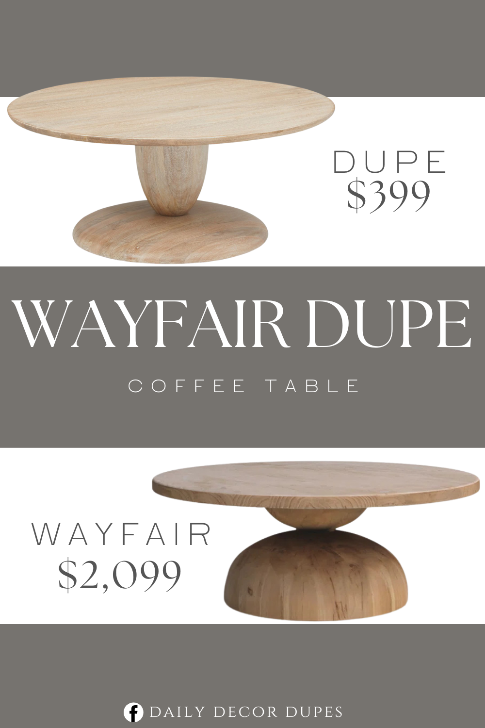 Wayfair Saria Solid Wood Coffee Table Dupe. Solid mango wood top and base in a Cerused White finish. Base features adjustable levelers to adapt to varying floor levels.