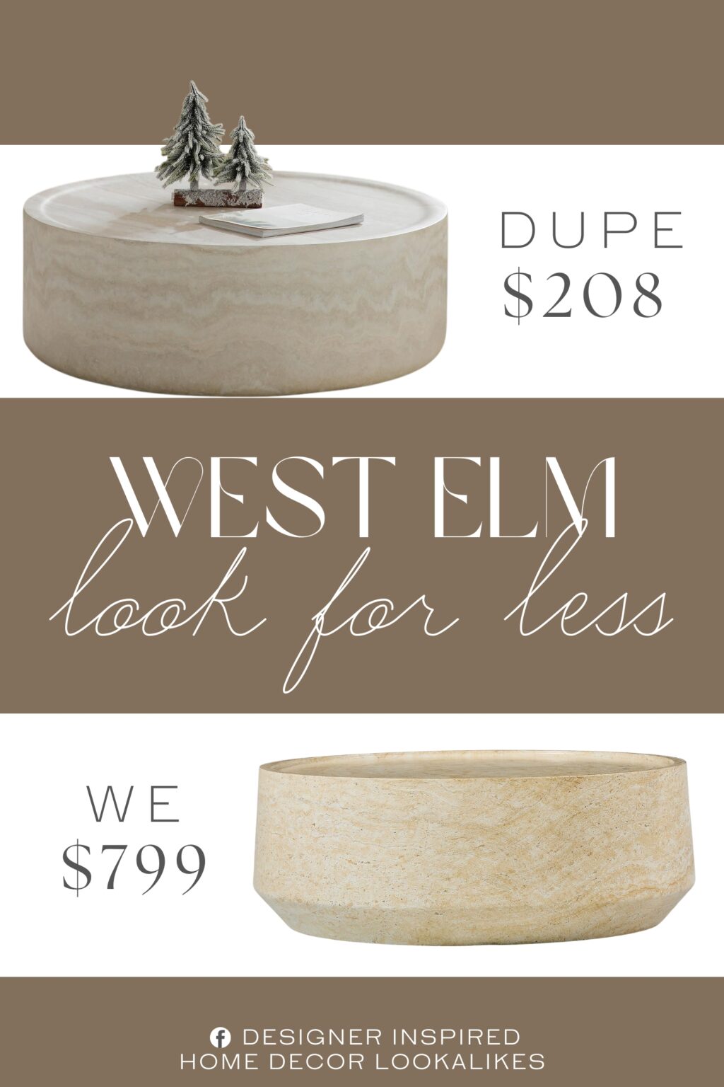 West Elm Alexander Coffee Table Dupe. The use of high-quality materials and expert craftsmanship means that this coffee table will not only be a beautiful addition to any living space but also a durable and long-lasting piece of furniture that you can enjoy for years to come.