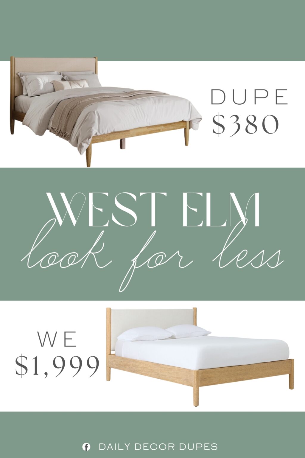West Elm Hargrove Bed Dupe. This platform bed pairs a solid wood frame with boucle upholstery for a mix that feels both relaxed and refined.
