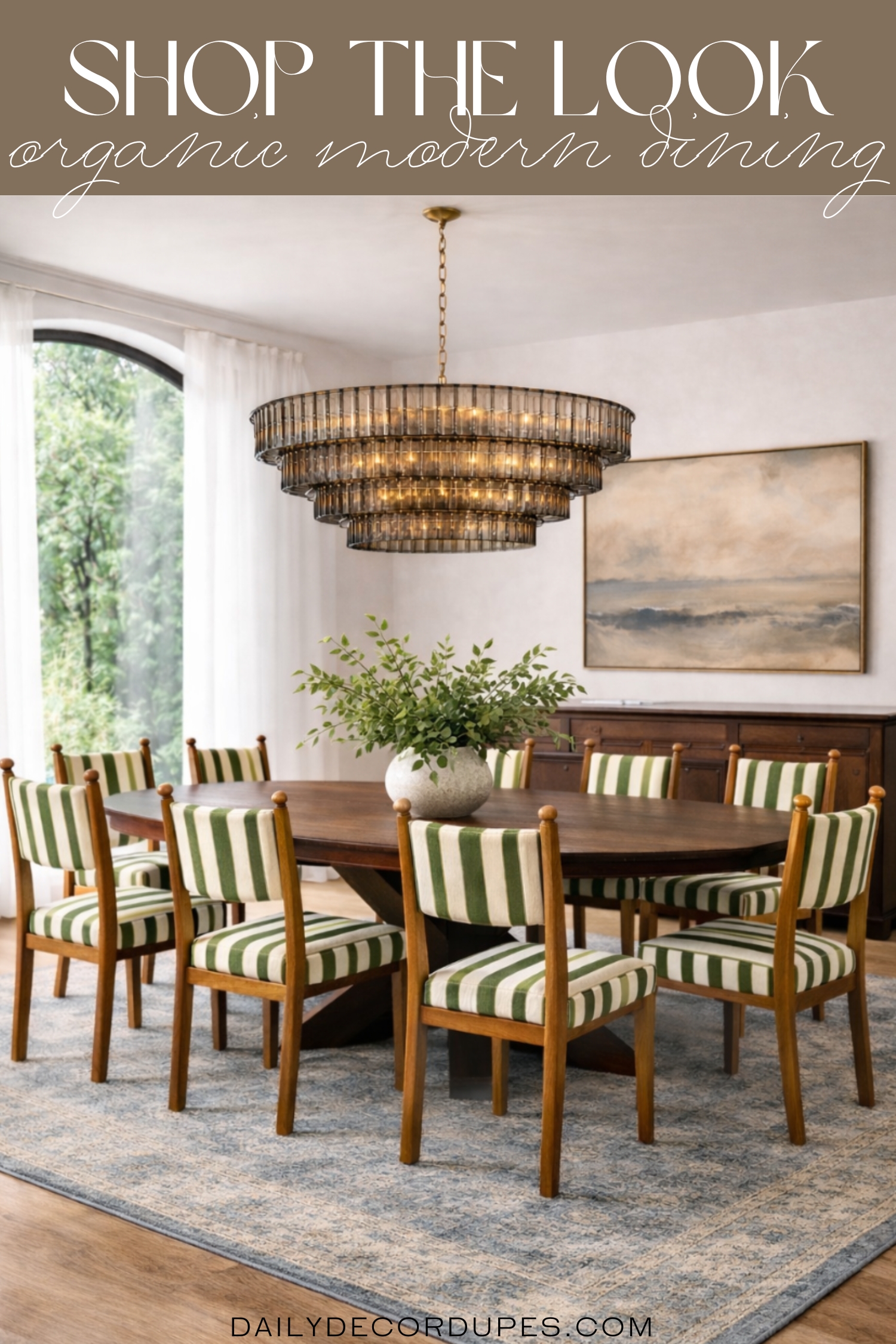 shop the look organic mordern dining room