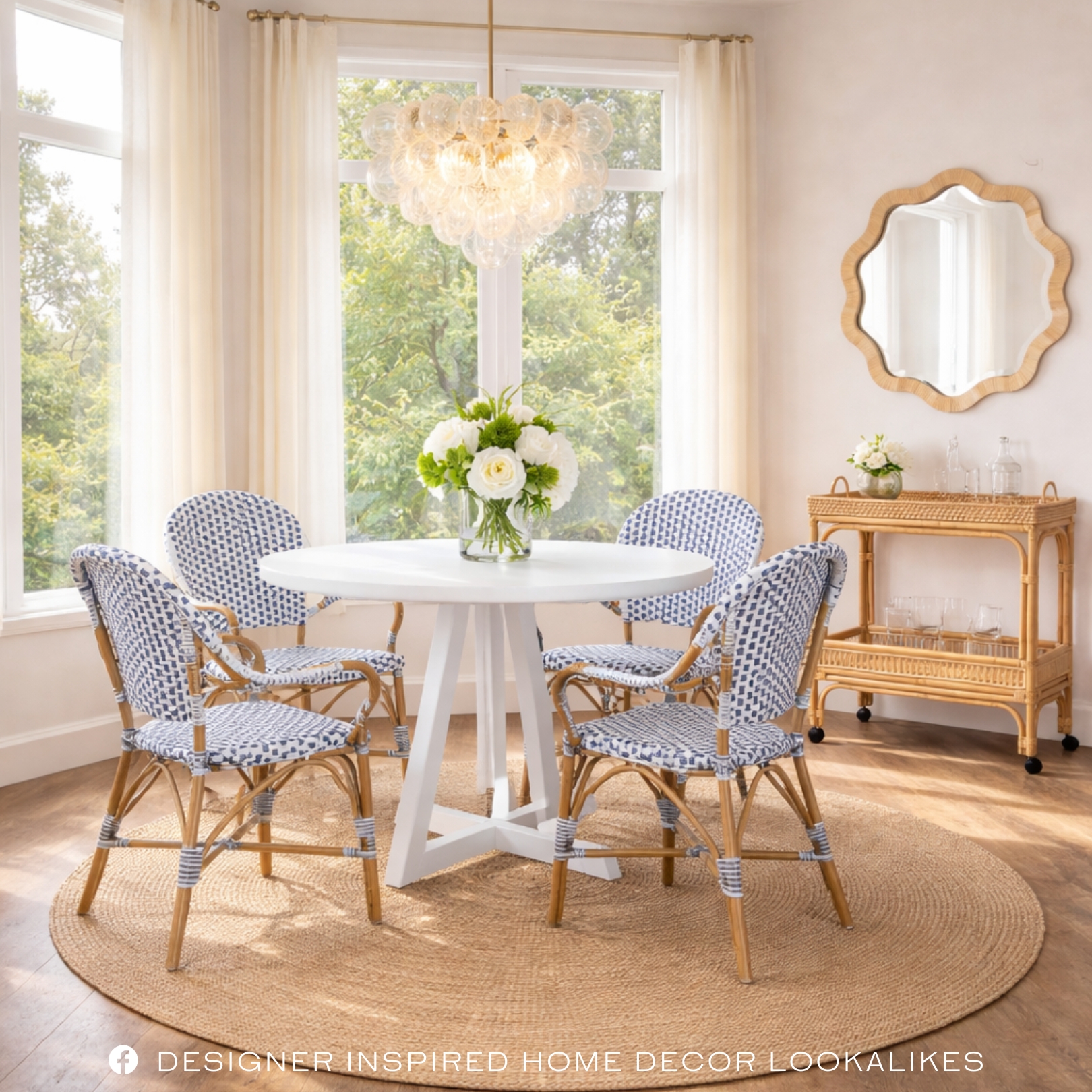 shop the room coastal breakfast nook dupes